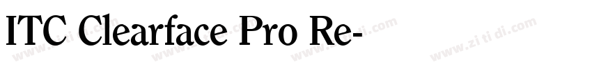 ITC Clearface Pro Re字体转换